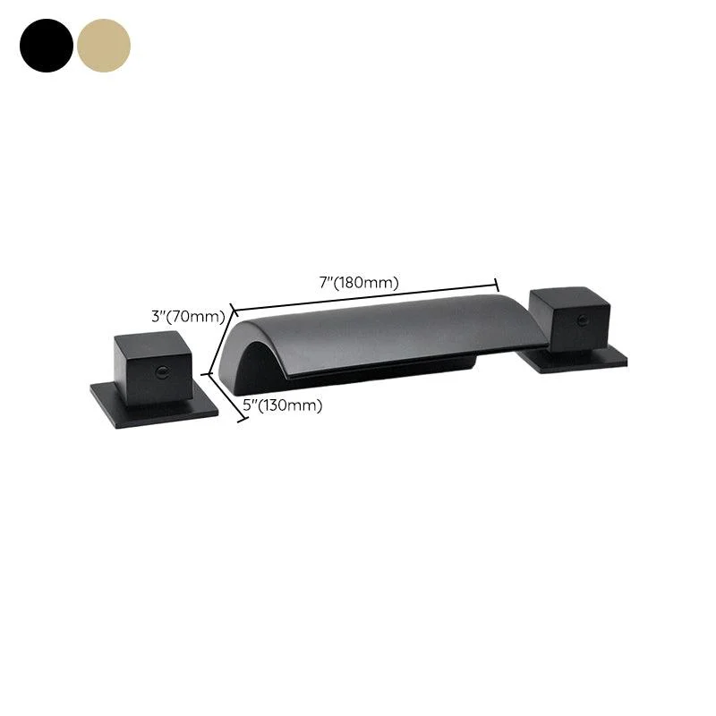 Contemporary Bath Tap Trim Metal Deck Mounted Bath Tap Trim -Bathlova