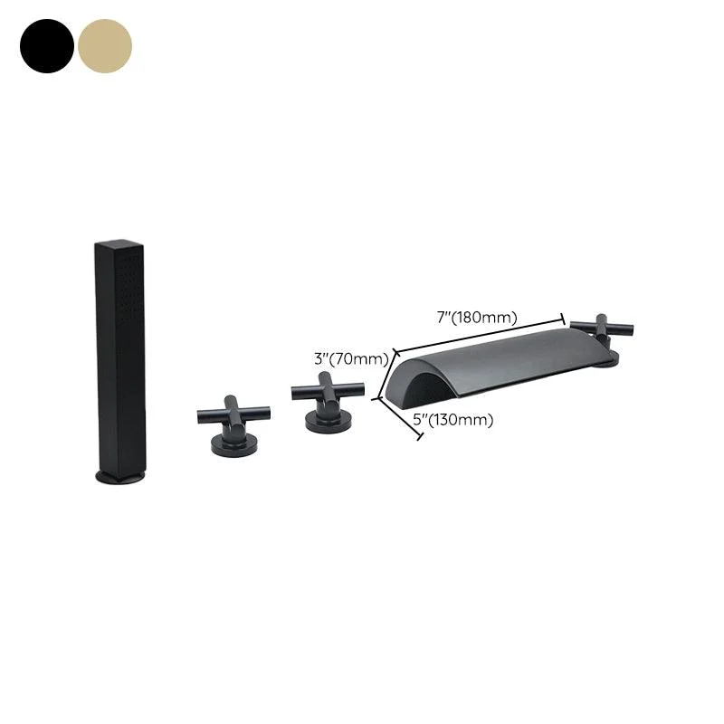 Contemporary Bath Tap Trim Metal Deck Mounted Bath Tap Trim -Bathlova