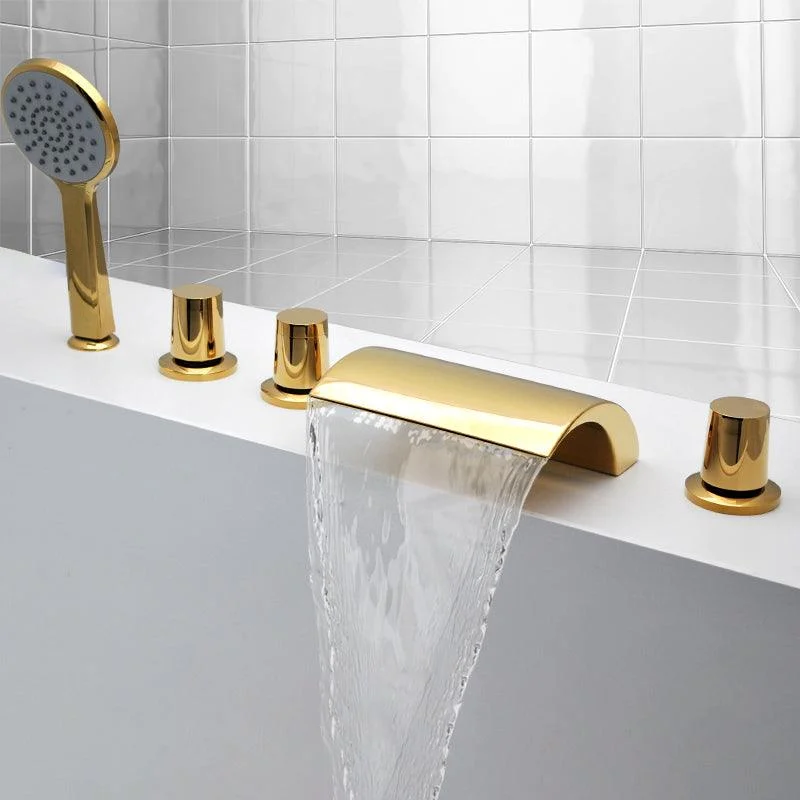 Contemporary Bath Tap Trim Metal Deck Mounted Bath Tap Trim -Bathlova