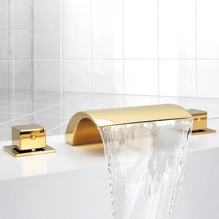 Contemporary Bath Tap Trim Metal Deck Mounted Bath Tap Trim -Bathlova