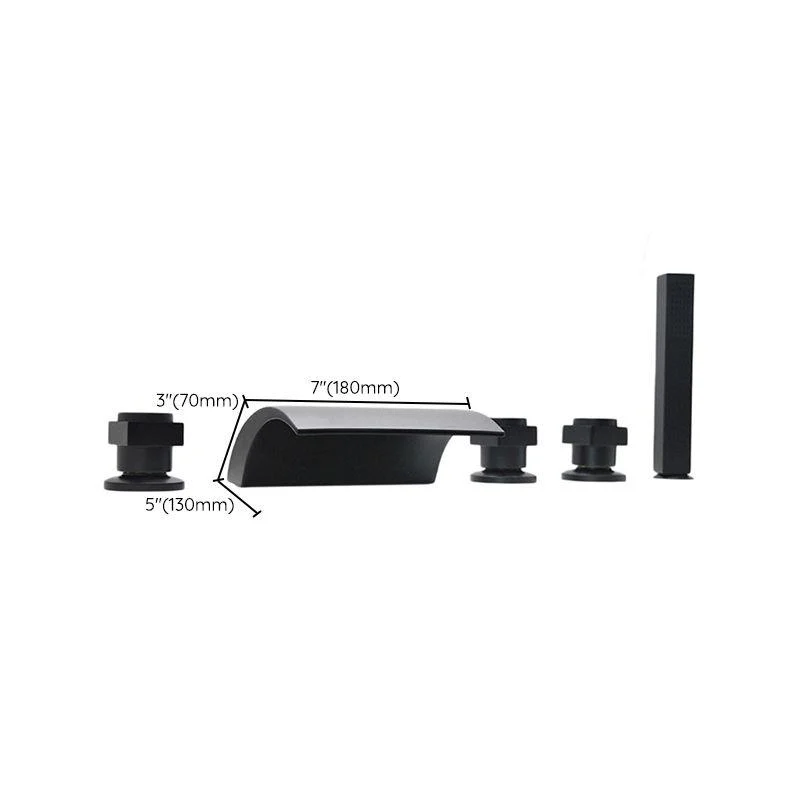 Contemporary Bath Tap Trim Metal Deck Mounted Bath Tap Trim -Bathlova