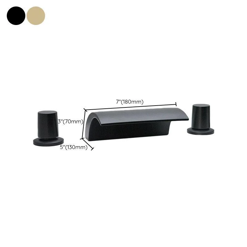 Contemporary Bath Tap Trim Metal Deck Mounted Bath Tap Trim -Bathlova