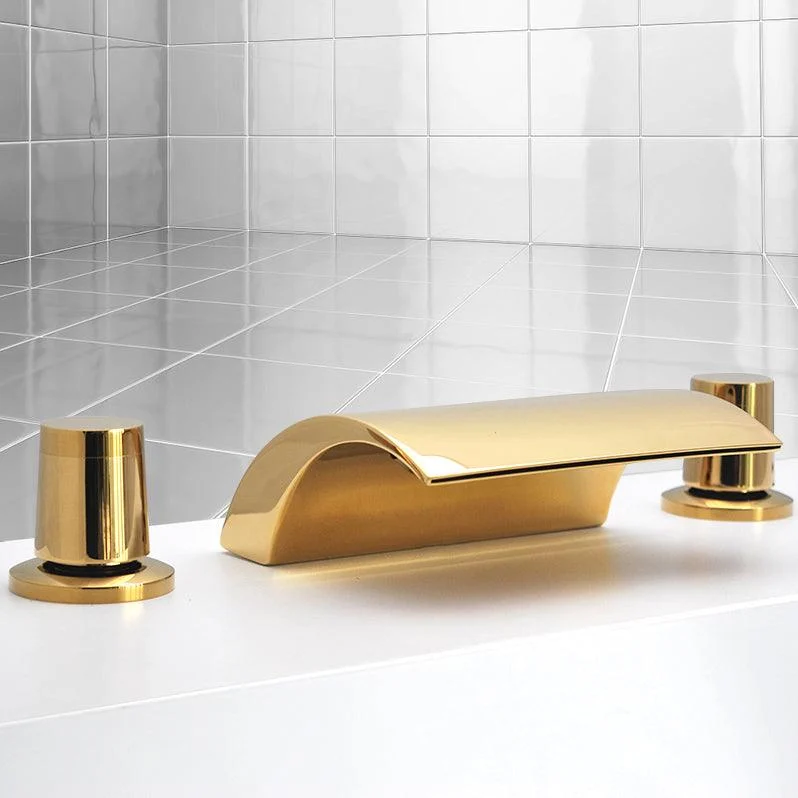 Contemporary Bath Tap Trim Metal Deck Mounted Bath Tap Trim -Bathlova