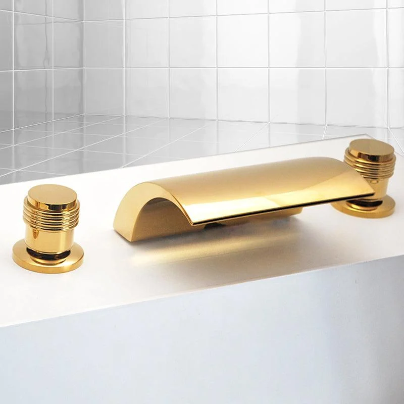 Contemporary Bath Tap Trim Metal Deck Mounted Bath Tap Trim -Bathlova