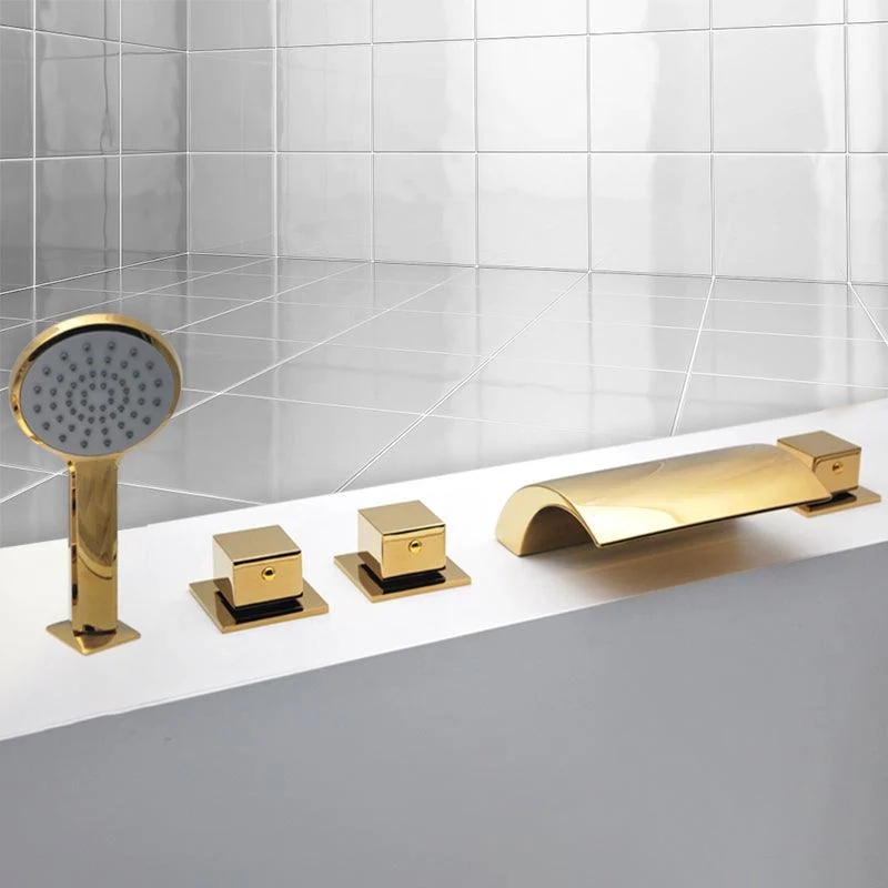 Contemporary Bath Tap Trim Metal Deck Mounted Bath Tap Trim -Bathlova