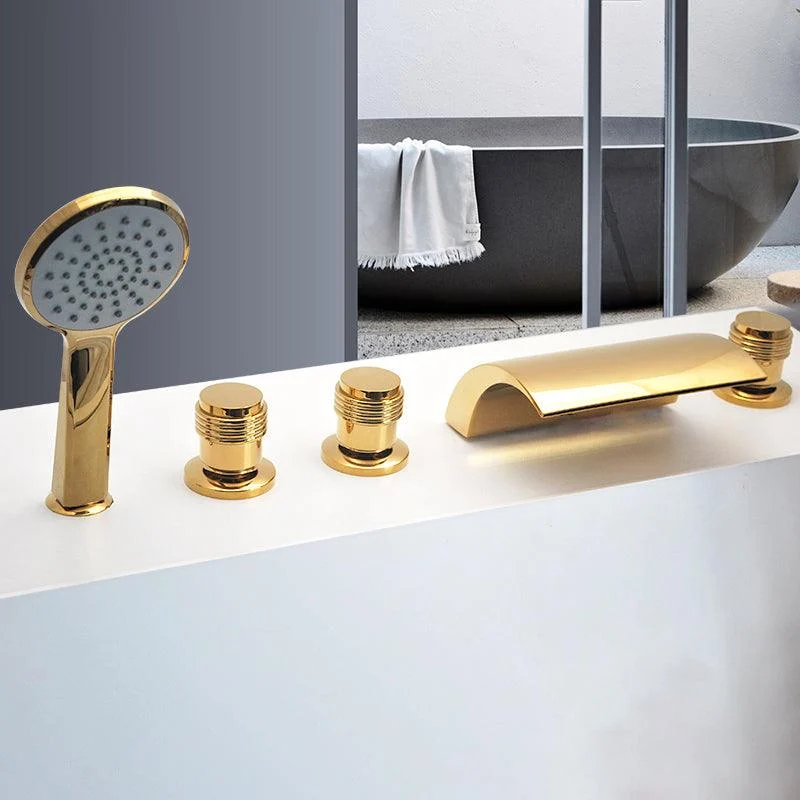 Contemporary Bath Tap Trim Metal Deck Mounted Bath Tap Trim -Bathlova