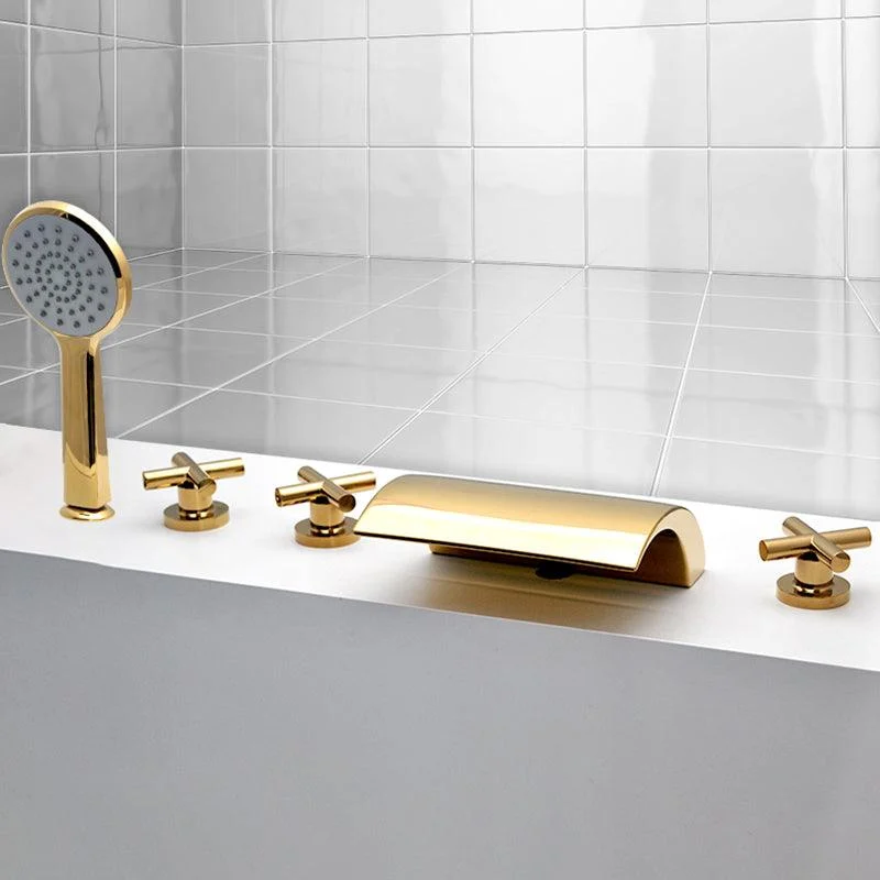 Contemporary Bath Tap Trim Metal Deck Mounted Bath Tap Trim -Bathlova