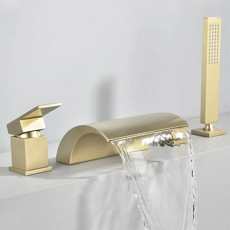 Contemporary Bath Tap Trim Metal Deck Mounted Bathroom Tap -Bathlova