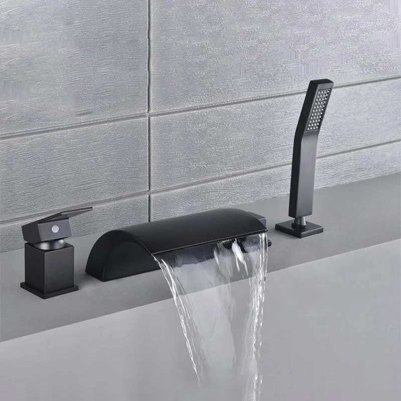 Contemporary Bath Tap Trim Metal Deck Mounted Bathroom Tap -Bathlova