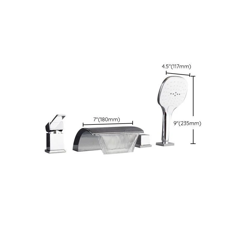 Contemporary Bath Tap Trim Metal Deck Mounted Bathroom Tap -Bathlova