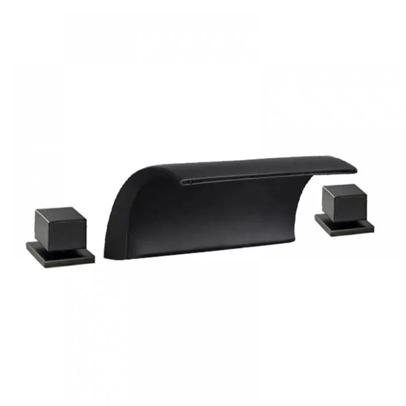 Contemporary Bath Tap Trim Metal Deck Mounted Bathroom Tap -Bathlova