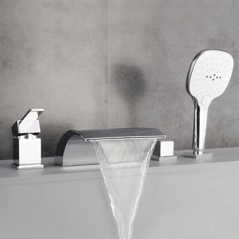 Contemporary Bath Tap Trim Metal Deck Mounted Bathroom Tap -Bathlova