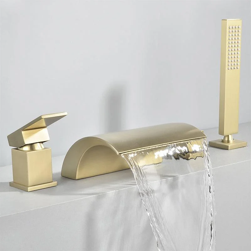 Contemporary Bath Tap Trim Metal Deck Mounted Bathroom Tap -Bathlova