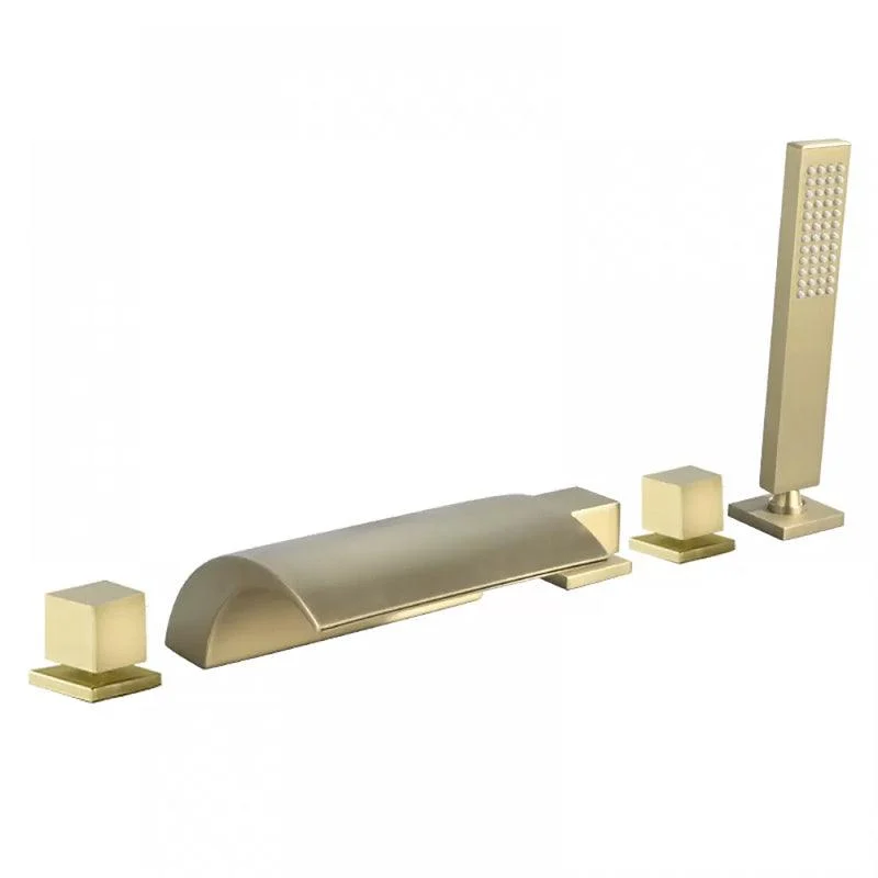 Contemporary Bath Tap Trim Metal Deck Mounted Bathroom Tap -Bathlova