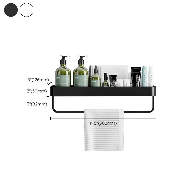 Contemporary Bathroom Accessories Hardware Set Aluminum Bath Shelf -Bathlova