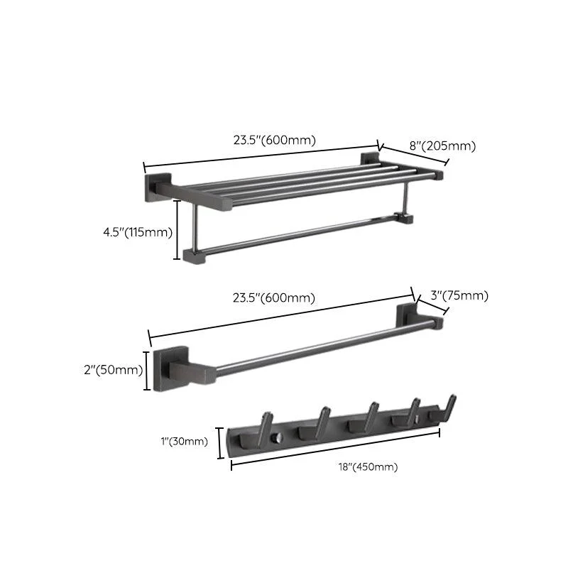 Contemporary Bathroom Accessory As Individual Or As a Set in Metal -Bathlova