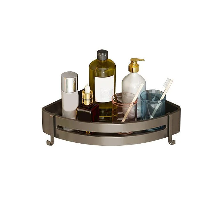 Contemporary Bathroom Accessory Set 3-Piece Bath Shelf with Hooks -Bathlova