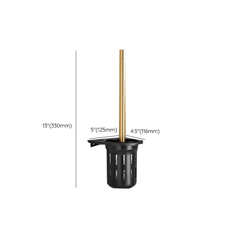 Contemporary Bathroom Accessory Set Black & Golden Bath Shelf/Towel Bar -Bathlova