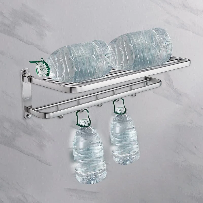 Contemporary Bathroom Accessory Set in Aluminum with Towel Bar/Bath Shelf -Bathlova