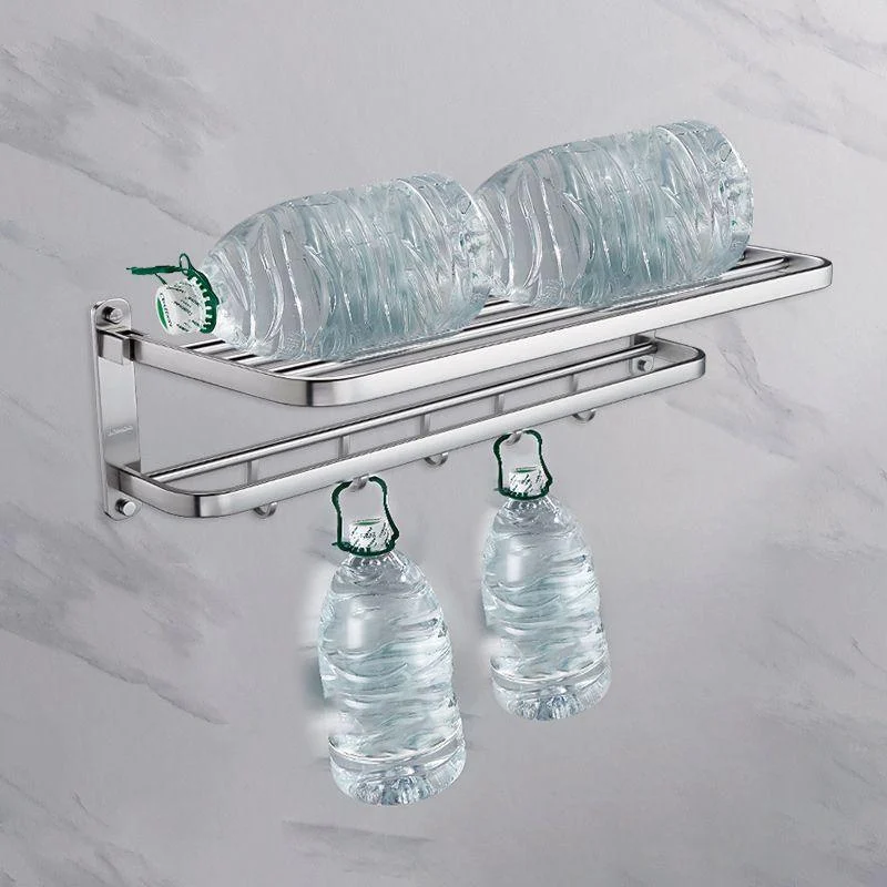 Contemporary Bathroom Accessory Set in Aluminum with Towel Bar/Bath Shelf -Bathlova