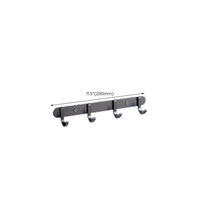 Contemporary Bathroom Accessory Set in Aluminum with Towel Bar/Bath Shelf -Bathlova