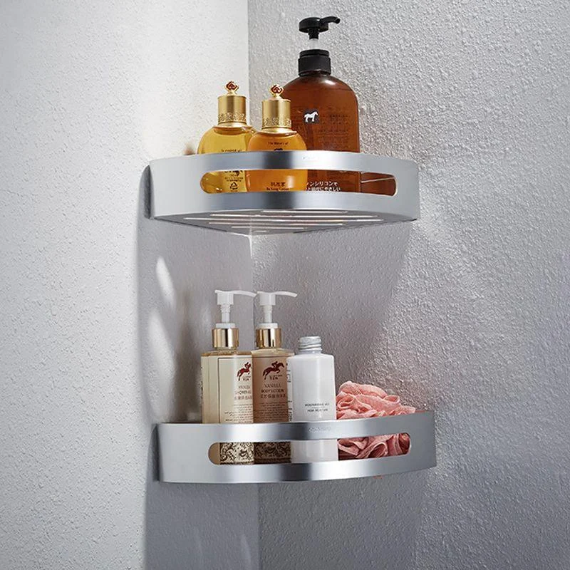 Contemporary Bathroom Accessory Set in Aluminum with Towel Bar/Bath Shelf -Bathlova