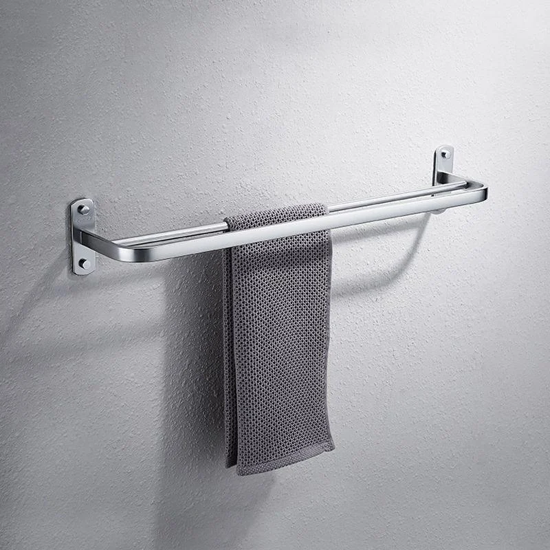 Contemporary Bathroom Accessory Set in Aluminum with Towel Bar/Bath Shelf -Bathlova