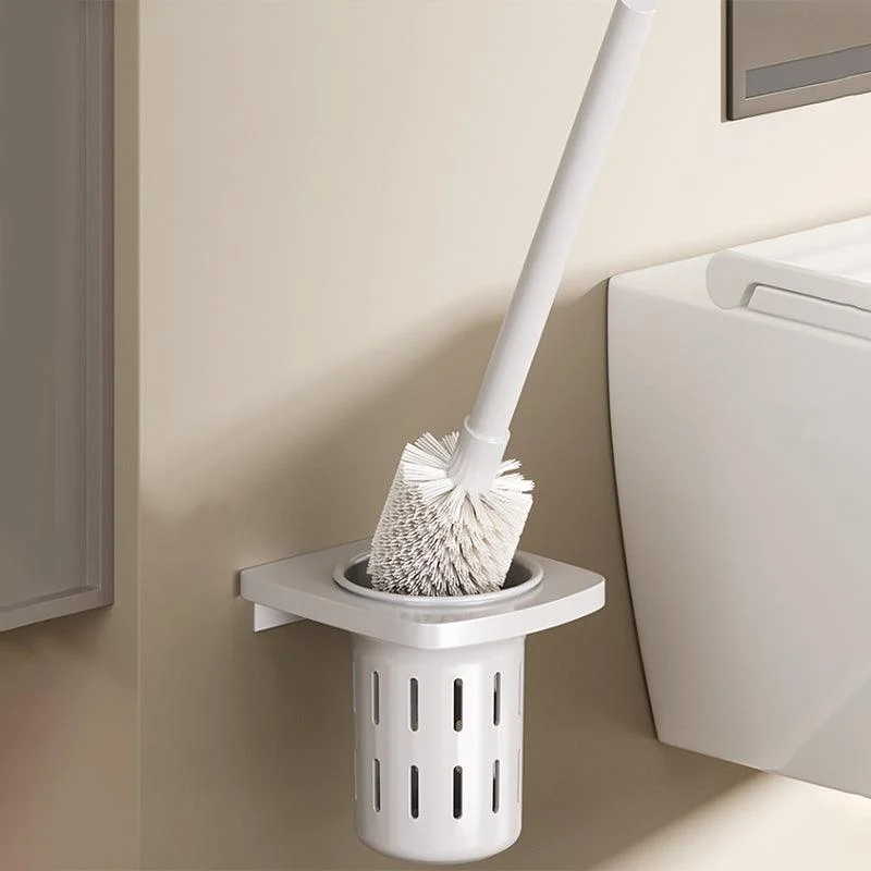 Contemporary Bathroom Hardware Set in White with Bath Shelf/Towel Bar/Paper Holder -Bathlova