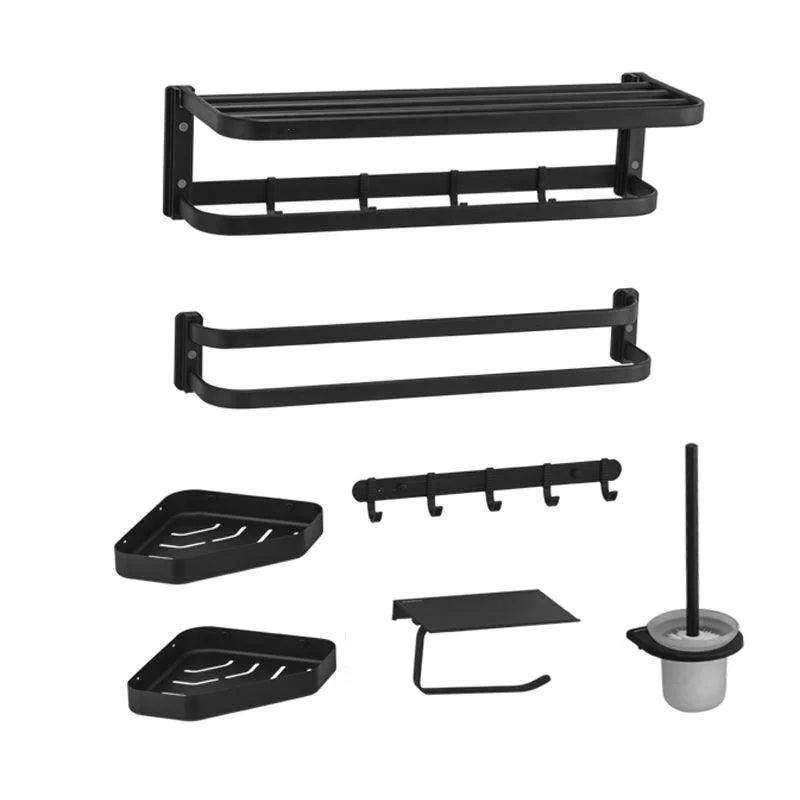 Contemporary Bathroom Hardware Set Towel Bar/Bath Shelf & Paper Holder Included -Bathlova