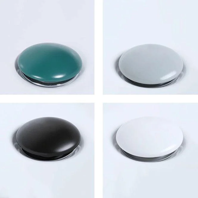 Contemporary Bathroom Sink Porcelain Oval-Shape Vessel Lavatory Sink with Pop-Up Drain -Bathlova