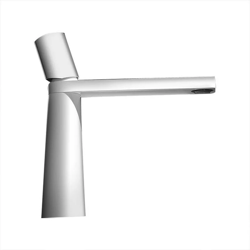 Contemporary Bathroom Sink Tap Low Arc Single Handle Sink Tap -Bathlova