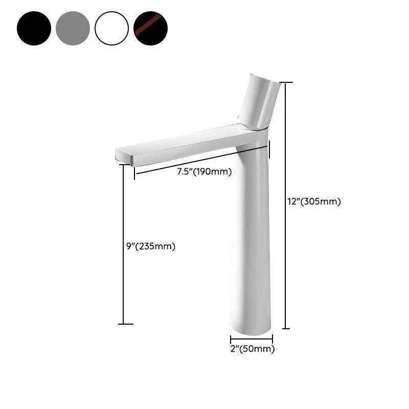 Contemporary Bathroom Sink Tap Low Arc Single Handle Sink Tap -Bathlova