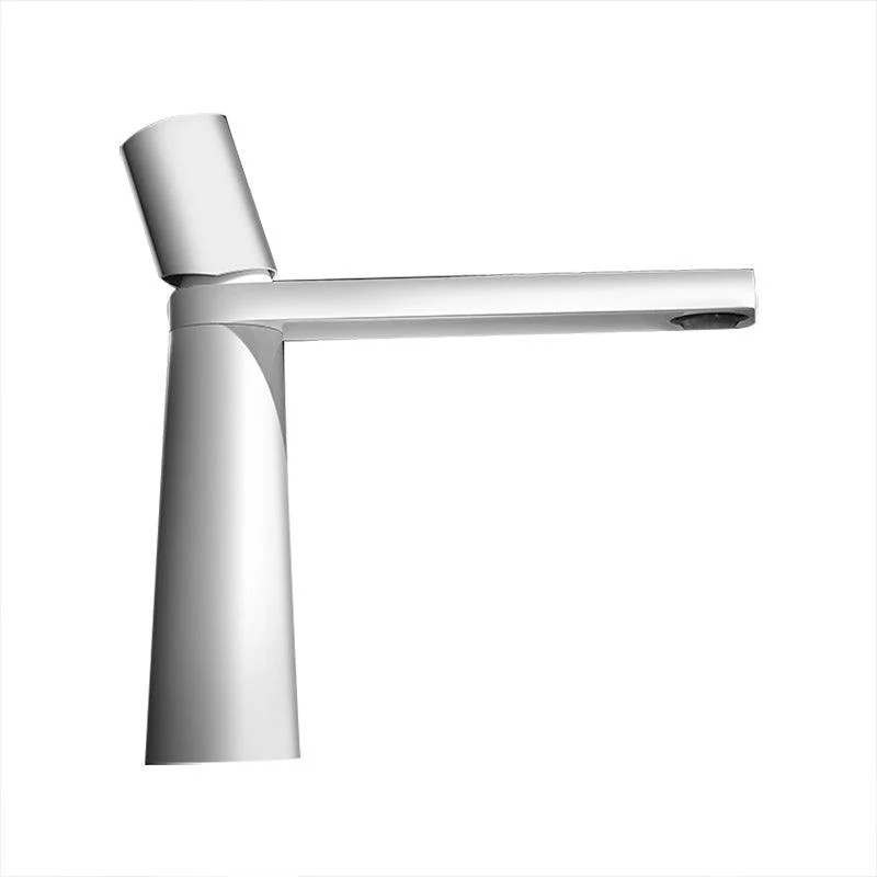 Contemporary Bathroom Sink Tap Low Arc Single Handle Sink Tap -Bathlova