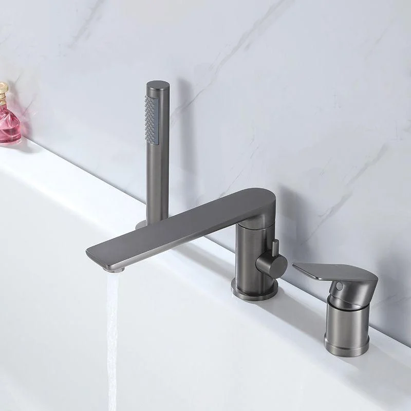 Contemporary Bathroom Tap Deck Mounted Bathroom Tap with Low Arc -Bathlova