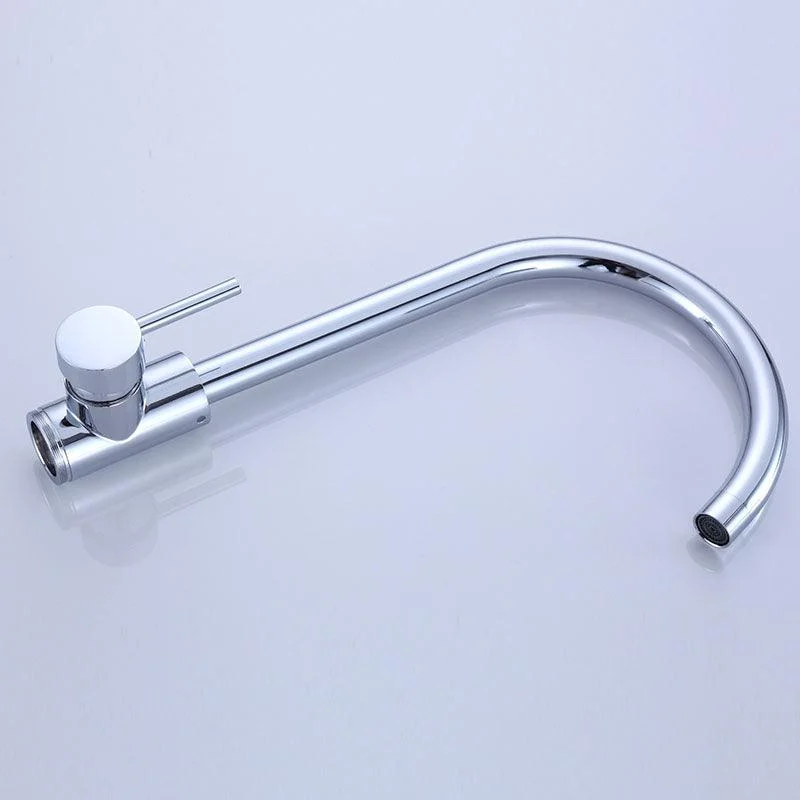 Contemporary Bathroom Tap Floor Mounted Copper One Handle Freestanding Tub Filler Trim -Bathlova