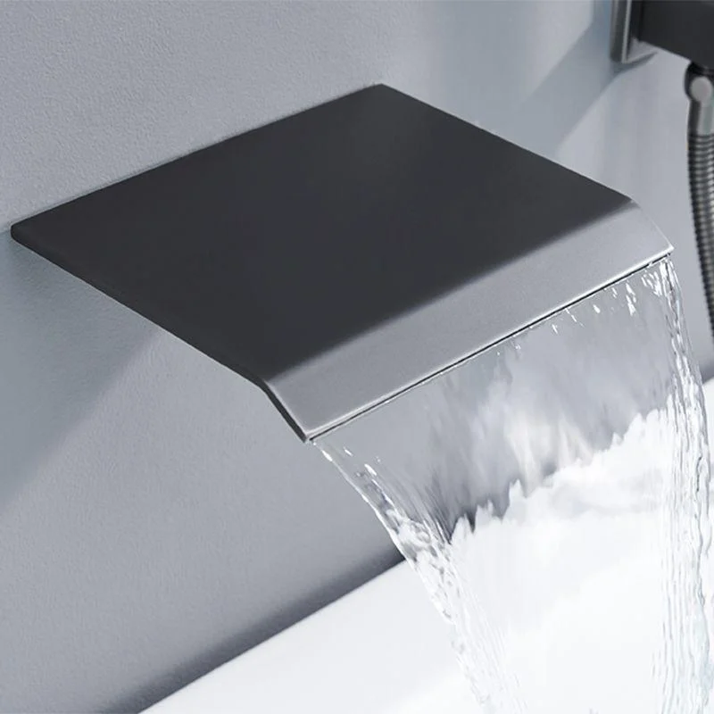 Contemporary Bathroom Tap Wall Mounted Bathroom Tap with Handheld Shower -Bathlova