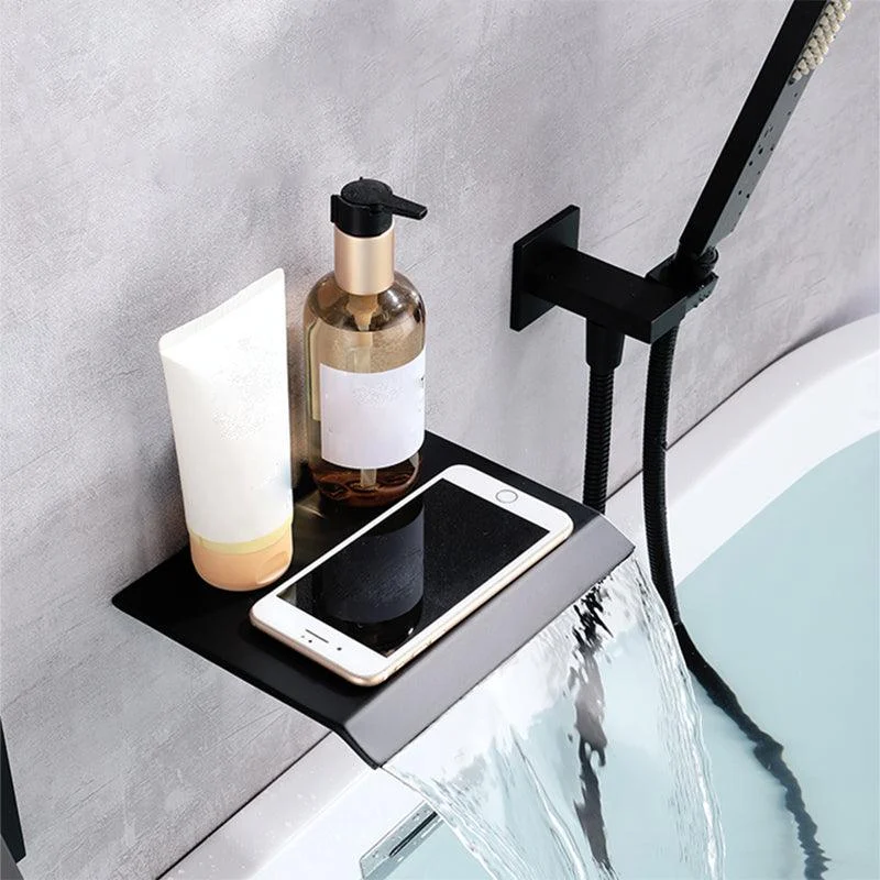 Contemporary Bathroom Tap Wall Mounted Bathroom Tap with Handheld Shower -Bathlova