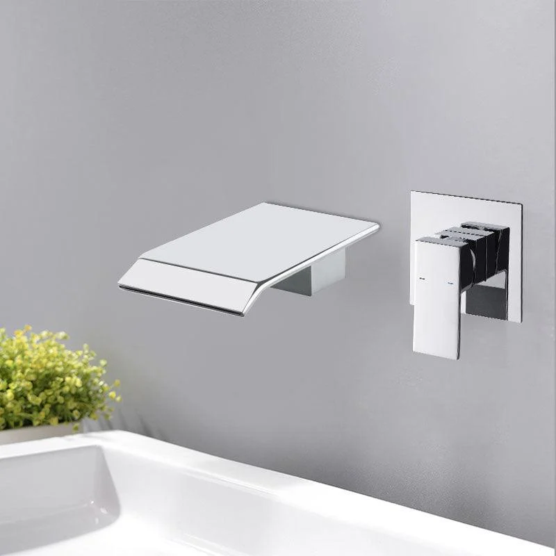 Contemporary Bathroom Tap Wall Mounted Copper Fixed Clawfoot Tub Tap Trim -Bathlova