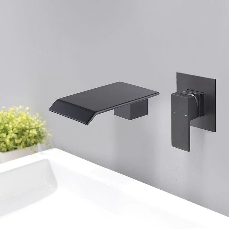 Contemporary Bathroom Tap Wall Mounted Copper Fixed Clawfoot Tub Tap Trim -Bathlova