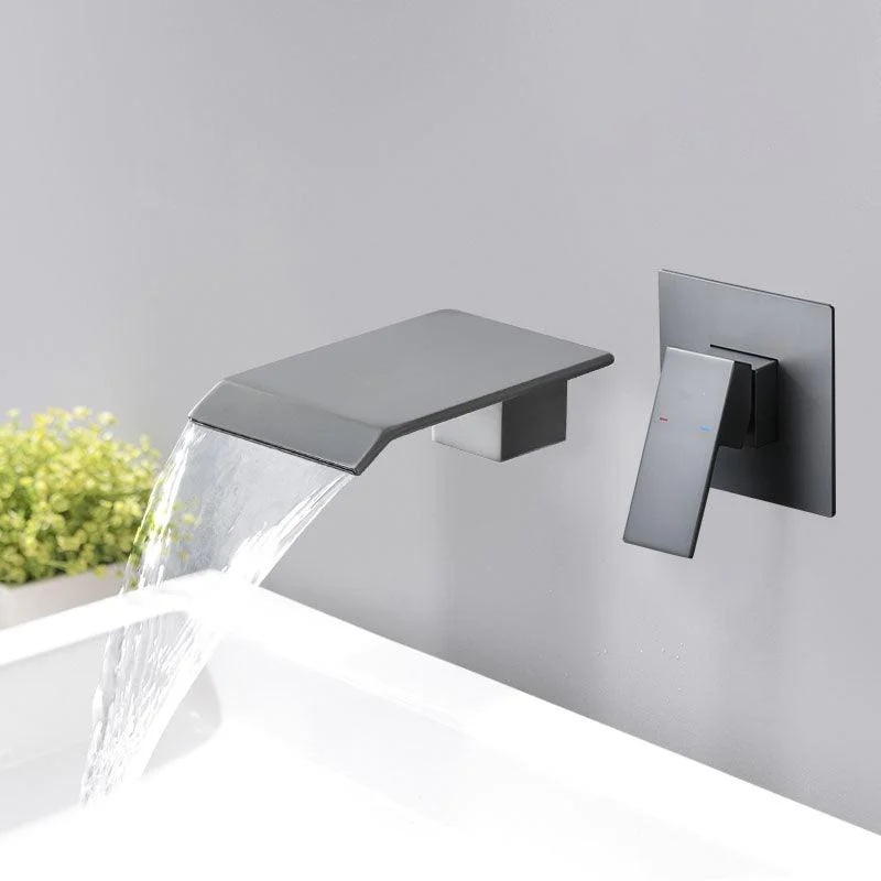 Contemporary Bathroom Tap Wall Mounted Copper Fixed Clawfoot Tub Tap Trim -Bathlova