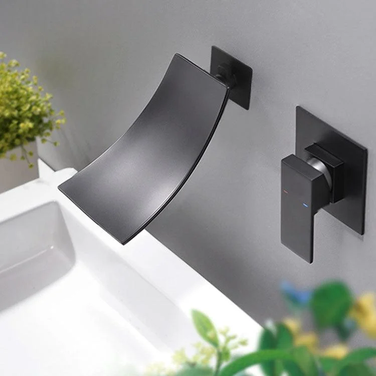 Contemporary Bathroom Tap Wall Mounted Copper Fixed Clawfoot Tub Tap Trim -Bathlova