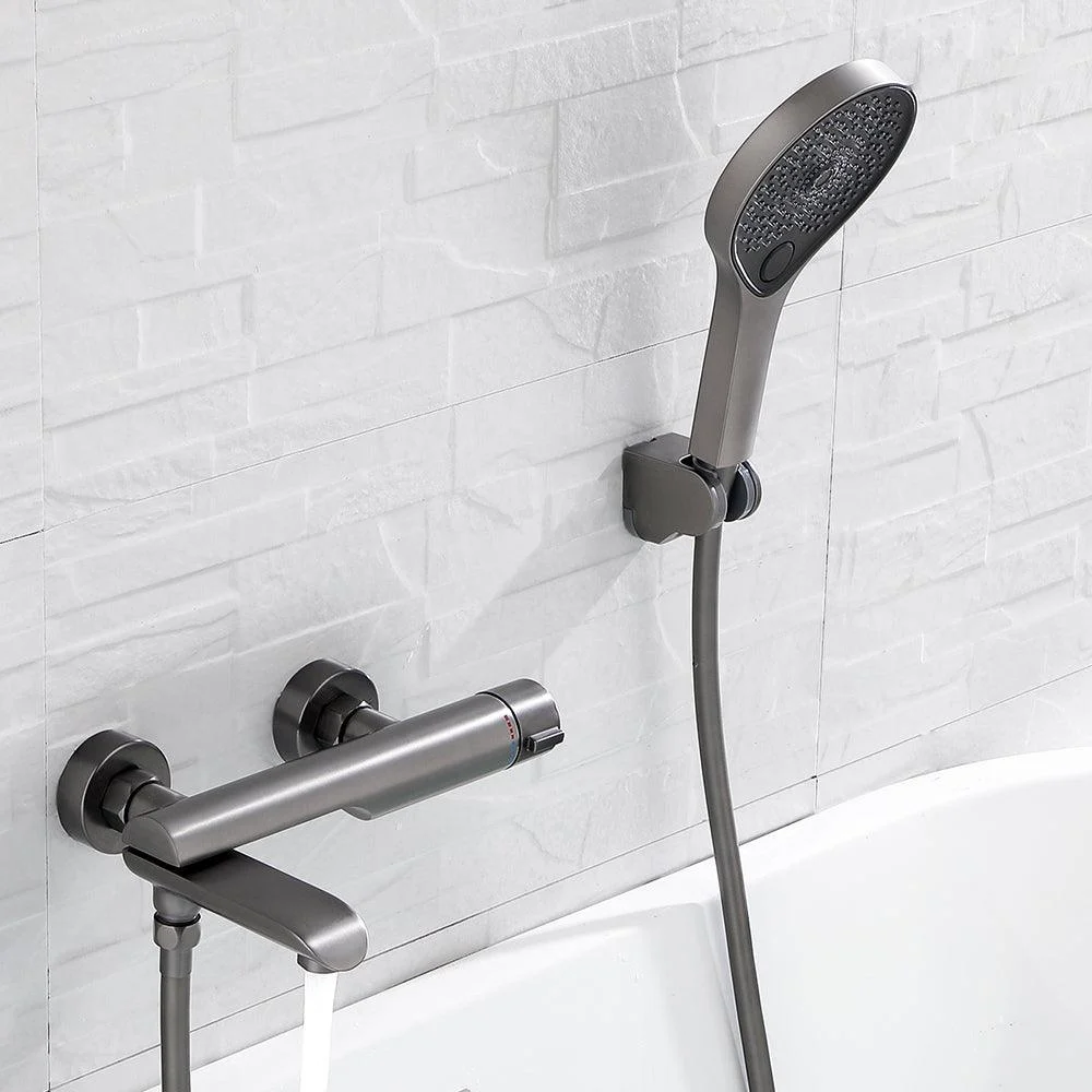 Contemporary Bathroom Tap Wall Mounted Metal Tub Tap Trim -Bathlova