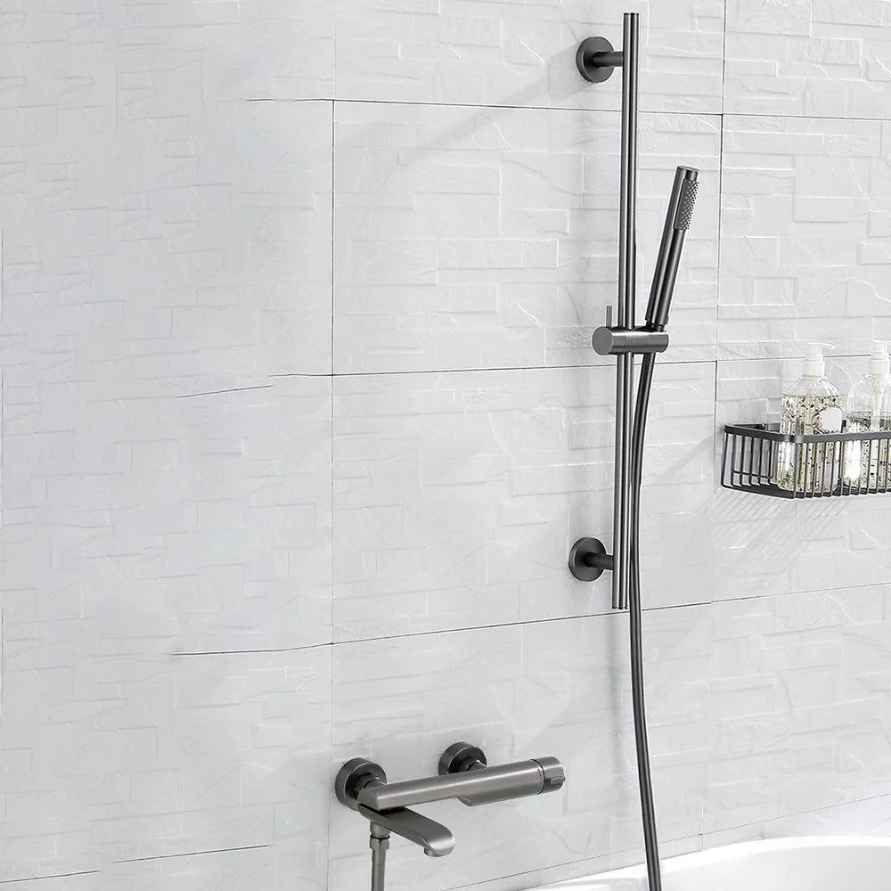 Contemporary Bathroom Tap Wall Mounted Metal Tub Tap Trim -Bathlova