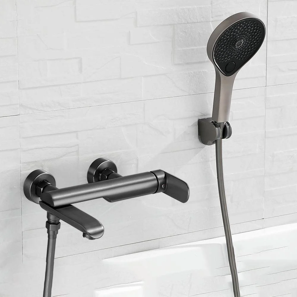 Contemporary Bathroom Tap Wall Mounted Metal Tub Tap Trim -Bathlova