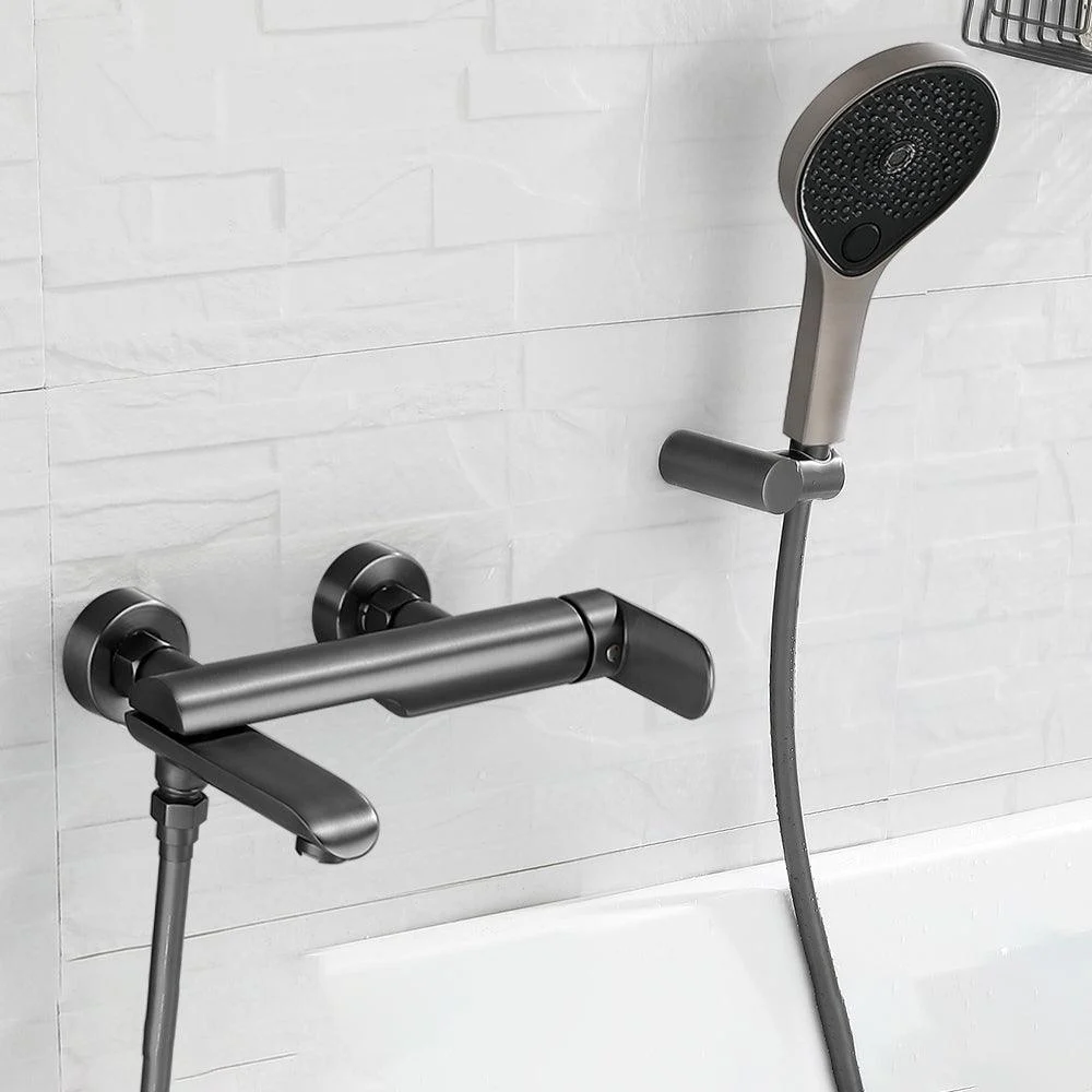 Contemporary Bathroom Tap Wall Mounted Metal Tub Tap Trim -Bathlova