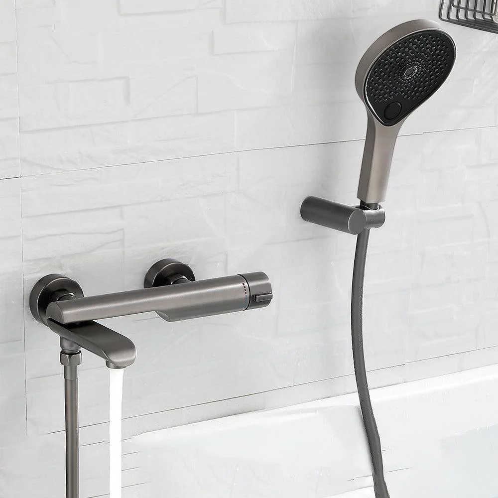 Contemporary Bathroom Tap Wall Mounted Metal Tub Tap Trim -Bathlova