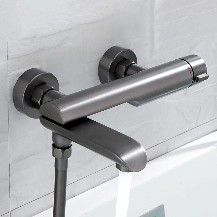 Contemporary Bathroom Tap Wall Mounted Metal Tub Tap Trim -Bathlova