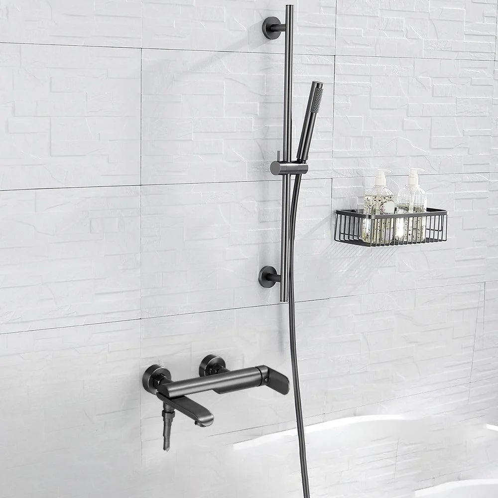 Contemporary Bathroom Tap Wall Mounted Metal Tub Tap Trim -Bathlova