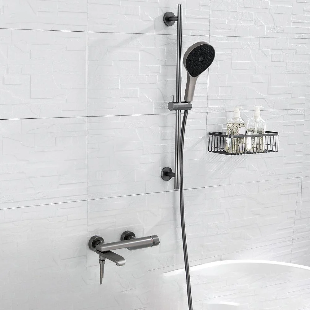 Contemporary Bathroom Tap Wall Mounted Metal Tub Tap Trim -Bathlova