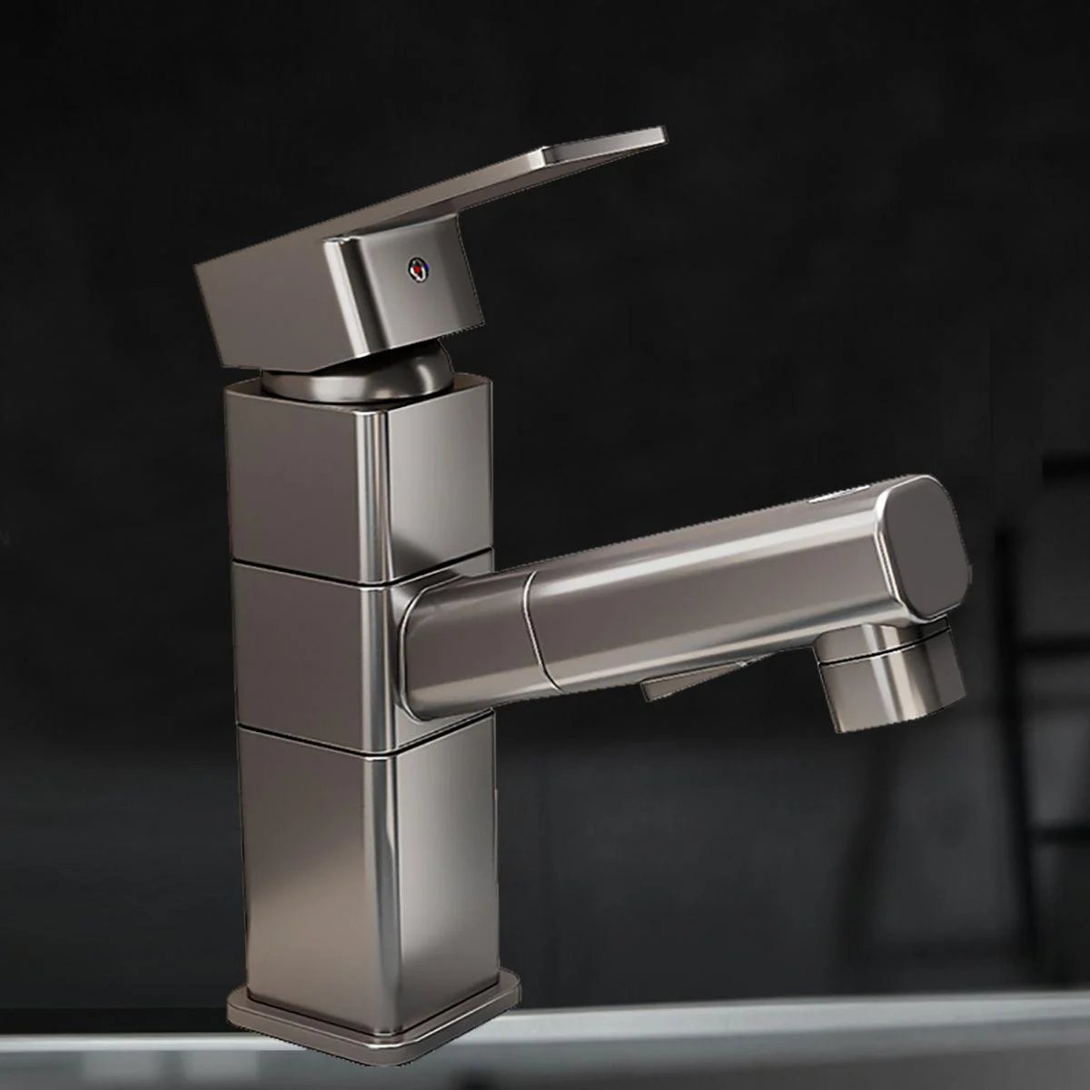 Contemporary Bathroom Vessel Tap Single-Handle Swivel Spout Vessel Sink Tap -Bathlova